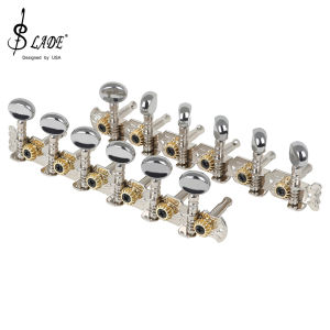 Acoustic Guitar Tuning Pegs 6R6L 12 String Chrome Guitar Locking Tuners Machine Head String Tune Button Guitar Parts & Accessory