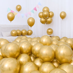 Thickened Latex Balloons Yellow Orange Decorations for Back-To-School Season Educational Institution Birthday Party Supplies