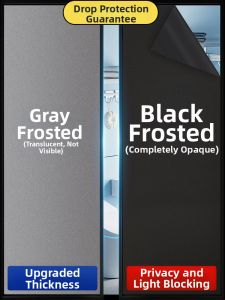 ZTION | Anti-Peep Total Blackout Glass Door Privacy Film