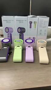 Quạt Làm Mát Bán Dẫn Cầm Tay Di Động Có Gói Đá 100 Tốc Độ USB Có Thể Sạc Lại Quạt Để Bàn Mini Để Sử Dụng Ngoài Trời Có Thể Gập Lại