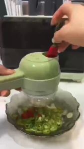 FOOD CHOPPER ELECTRIC 4 IN 1 / BLENDER PORTABLE PENGGILING BUMBU BAWANG PEMOTONG SAYUR ELEKTRIK -COD