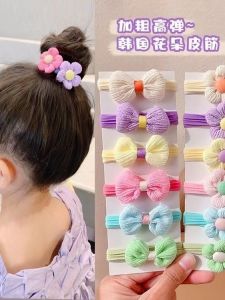 Elastic Towel Ring Hair Ties for Girls Non-Damaging Hair Bands Stylish Hair Accessories for Kids Bird Deterrents Home Use