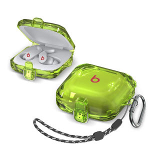 เคสป้องกันไร้สาย Beats Fit pro แบบใสพร้อมสวิตช์ล็อคป้องกันการตกหล่น ป้องกันรอยนิ้วมือ ดีไซน์เรียบง่าย สวมใส่สบาย