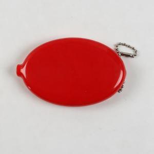 Multicolor Small Oval Coin Purse Earphone Storage Bag With Keychain Portable Travel Small Wallet Daily Carrying〔YY32〕