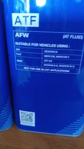 Dầu Nhớt Hộp Số Tự Động 4 Cấp AFW DEXRON III - ATFD34S - Hàng Chính Hãng AISIN Cao Cấp - Japan (4Lít)