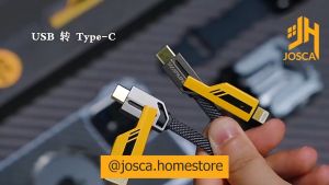 Kabel Data 4 in 1 Fast Charging Kabel Charger Type C USB iOS Lightning Android Iphone Mecha Style