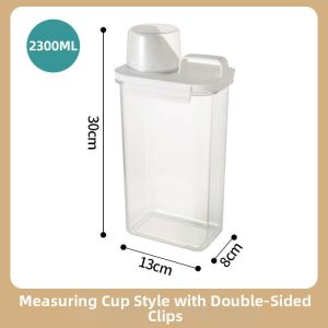 HALEXIONG | Sealed Measuring Large Capacity Detergent Storage Box