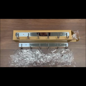 YMJR Gantungan Baju Dinding 6 Kait & 5 Kait Gantungan Baju 304 Stainless Steel Termasuk Baut Hanger Pakaian Baut Gantungan Kait Baris Kualitas Bagus