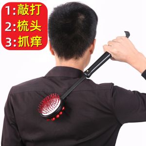 Wooden Handheld Back And Shoulder Hammer Massager Leg Massage Stick Full Body Universal Mechanical Control One Gear Setting