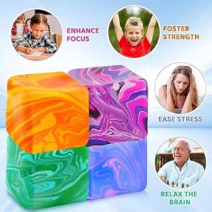 New Ripple Ice Cube Maltose Decompression Toy Ice Cube Fidget Toys Squeeze Toy Anti-stress Sensory Toy Pinch For Kids