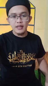 JARVLYN - KAOS COTTON COMBED 24s DISTRO PRIA DEWASA MOTIF KALIGRAFI UMAR BIN KHATTAB T-SHIRT PREMIUM