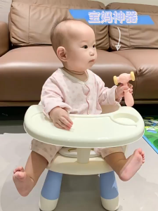 LUCKYBABE Baby Dining Chair Low Stool Back Seat Silent EVA Cushion Childrens Essential Dining Chair for Kitchen Highchair