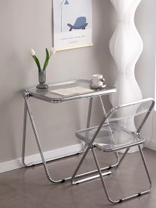 Bộ bàn ghế trang điểm trong suốt Bàn ghế siêu gấp gọn thời trang cao cấp