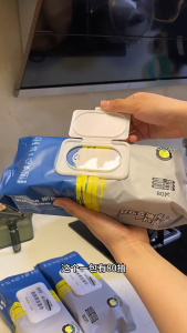 kitchen cleaning wipes with APG factor 80pcs super degreasing and fresh lemon scent