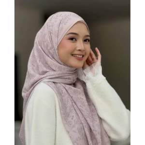 Tudung Printed Shawl By Coverscloset|Long Shawl 2.0×0.7 M | Flowy Korean Chiffon Crepe