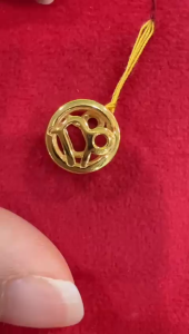 Poh Heng Jewellery 22K Capricorn Charm Pendant in Yellow Gold[Price By Weight]