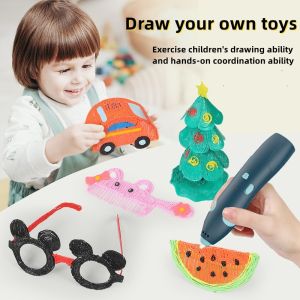Metalica   <COD>Wireless 3D Printing Pen 3D Printer Low Temperature --Free PCL Filament Arts Pen Making Doodle Arts Crafts