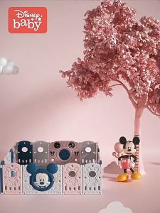 16+2 PANELS Disney Gate infant Children Baby Safety Fence Foldable Fence Gate Playard Playpen