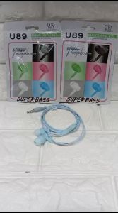 Headset Macaron + Mic U-89 Handsfree Super Bass Stereo Earphone u89