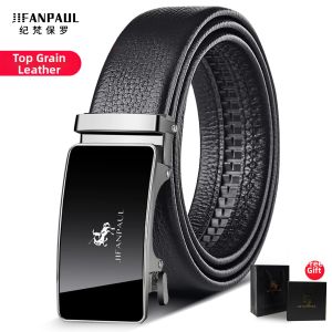 JIFANPAUL | Mens Genuine Leather Automatic Buckle Belt