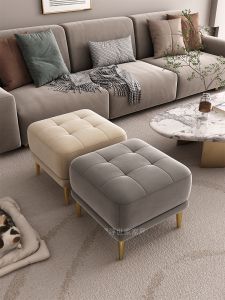 เก้าอี้พั้นผ้าลายไม้สไตล์ยุโรป ขนาดเล็ก สำหรับใส่รองเท้าในบ้าน รองเท้าสำหรับใส่ในบ้าน วัสดุไม้