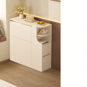 QIANGXIANG | Slim Bedroom Storage Cabinet Bedside Organizer