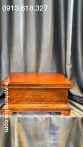 Đôn đế chân loa chữ nhật bày đồ gỗ hương cỡ hàng đặt