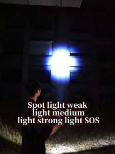 Mini Rechargeable LED Flashlight COB+XPE Portable Torch Camping Lantern Zoomable Focus Light Tactical Flashlight with Pen Clip Super Bright Torchlight Lamp Bead Zoom Flashlight