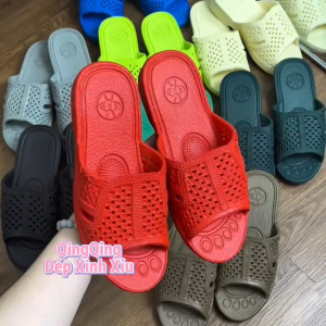Dép tổ ong QingQing (Size 36-43) Nhựa EVA Siêu Nhẹ Đế Dày 3cm Form Chuẩn