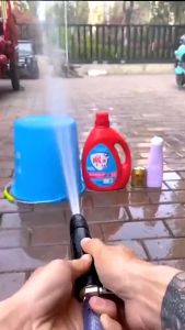 💥 จัดส่งในกรุงเทพฯ 💥ต้นไม้รดน้ำปืนฉีดน้ำแรงดันสูงโหมดปรับได้ 5-10 เมตรท่อยาวอุปกรณ์เชื่อมต่อฟรีปืนฉีดน้ำแบบพกพา