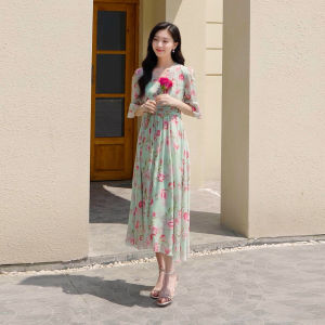 Koradior | Vacation Style Anti-Aging Silk Dress