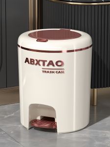 Large Capacity Foot Pedal Double Open Kitchen Trash Can for Bedroom Living Room Bathroom Paper Basket Home Use Waste Bin