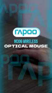 Rapoo M306 Wireless Mouse 2.4Ghz Gaming Mouse 6D Optical Wireless Mouse Slim Mini Noiseless Mice DPI1600 for Macbook PC Laptop