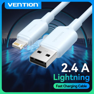 Vention USB to Lightning 12W 2.4A Data Wire Fast Charging Cable For iPhone 14 Pro 8-14 USB A to Lightning Charge Cable For iPad