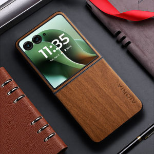 Case for Motorola MOTO Razr 60 Ultra Plus 5G Funda Bamboo Wood Pattern Leather Back Cover for Moto Razr60 + Ultra Case Capa