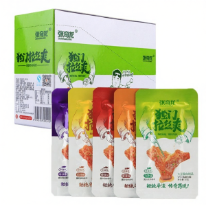 Zhang Qilong Hand Torn Spicy Chicken Flavor Tofu Meat Snack Big Bag Vegetarian Beef Style Dried Beans Product from Henan