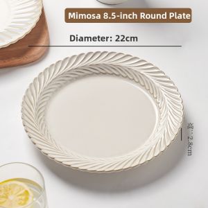 Ceramic New Home Use White Plate