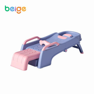 Beige เตียงสระผม เก้าอี้อาบน้ำเด็ก เตียงสระผมถูกๆ ใช้ได้ทั้งเด็กและผ้ใหญ่ พับได้ ที่นอนสระผมเด็ก สำหรับเด็ก