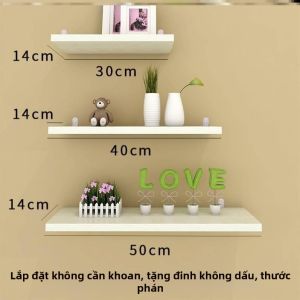 FEIZHUXIANSEN | No-Drill Invisible Wall Shelf Bracket for TV Background Living Room Dining Room