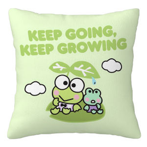 Sanrio | Sanrio KEROKEROKEROPPI Pillow Covers Cartoon Sofa Decorative Home Double-sided Printing Short Plush Cushion Cover Christmas gift