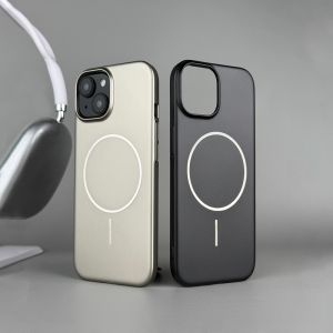 Luxury Matte Metallic Paint Magsafe Magnetic Phone Case For iPhone 16 15 14 Plus 13 12 11 Pro Max Shockproof Hard Back Cover For iPhone 16 Pro Max Ultra Slim Protective Casing