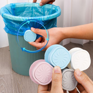 Practical Non-slip Garbage Bag Fixing PP Plastic Rotating Clip: A Convenient Pasted Type Adjustable Trash Bags Fastening Buckle