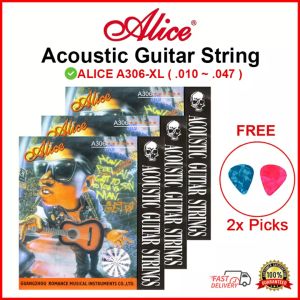 ALICE(.010~.047)A306-XL Acoustic Guitar String SET - Tali Gitar Akustik Gitar Kecil 1 Set Murah Accessories