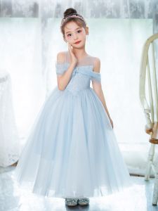 One Shoulder Mesh Sequin Princess Dress