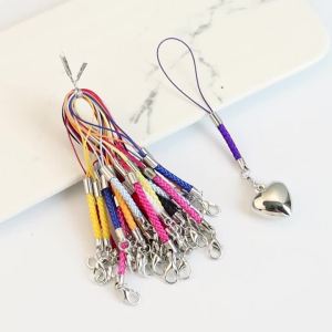 10pcs/lot Braided Lanyard Strap Cord Keychain Rope With Lobster Clasps Cellphone Hook For DIY Pendant Keyring Bag Accessories