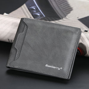 Wallet Men Short Chic Independent Multi-Card Position Youth Creative Stylish Soft Leather Wallet Business Horizontal Wallet Korean Fashion