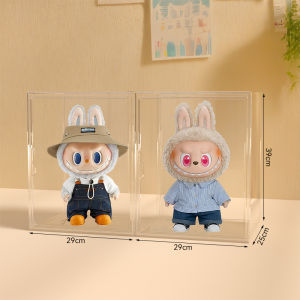 Labubu Macaron Dustproof Cover Display Shelf Bubble Mat Lab Storage Cabinet Anti Dust Cover Storage Rack for Figurines