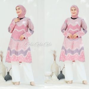 Set  Couple Batik Sarimbit Kebaya Pink Couple Batik Kerja Warna Pink Dusty Couple Blouse Anak Remaja Pink Dusty Couple Kebaya Lamaran Dusty Pink Termurah Terbaru