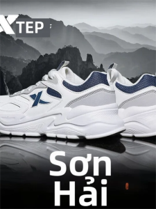 XTEP | Giày Chạy Bộ Nam Chống Thấm Nước Đế Mềm Nhẹ