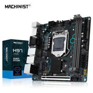 MACHINIST | MACHINIST H97 STRONG Motherboard Support Intel Core I7/i5/i3/E3 LGA1150 CPU DDR3 RAM VGA/HDMI/DP/COM Dual LAN WIFI M.2